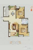 古澄花园2室2厅1卫95㎡户型图