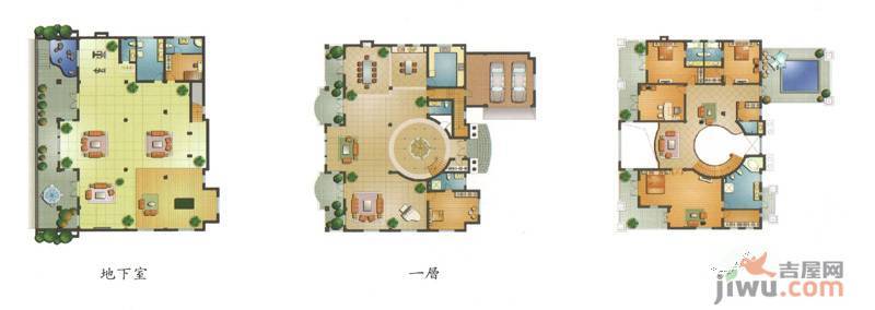 云湖御墅4室6厅5卫959.8㎡户型图