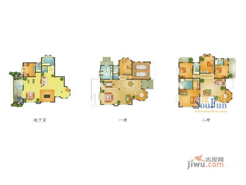 云湖御墅5室5厅5卫647.3㎡户型图