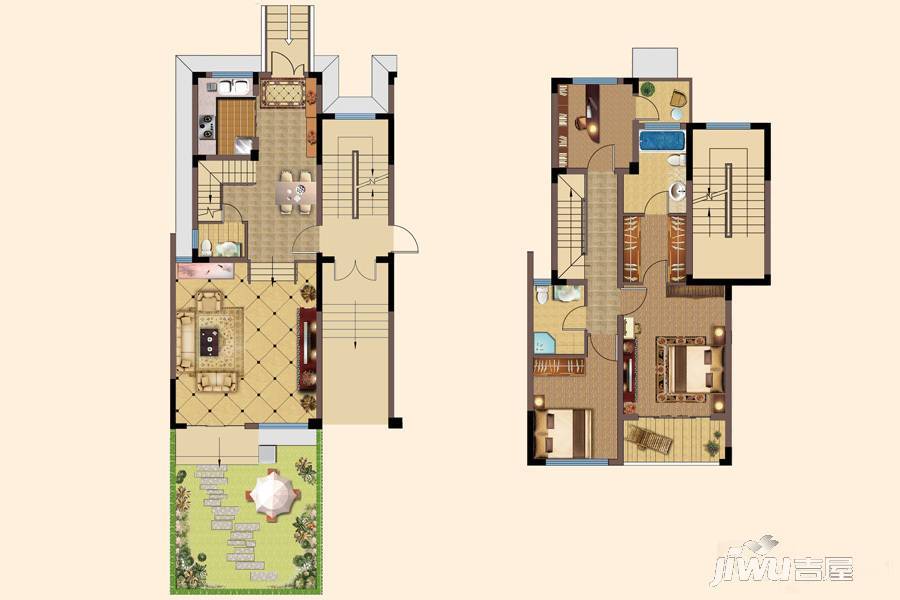 日月光翠湖湾花园3室2厅3卫146㎡户型图