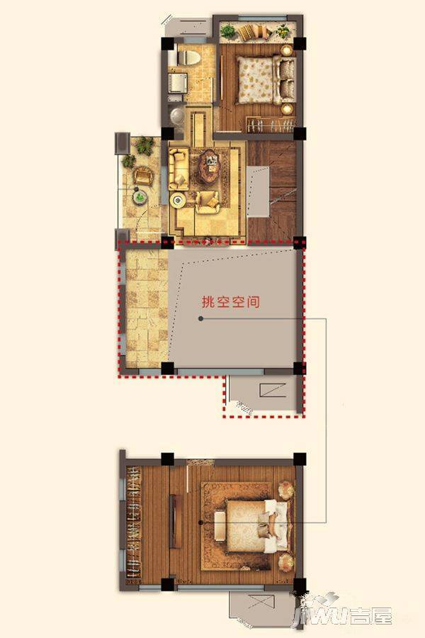 绿地icity3室3厅3卫135㎡户型图