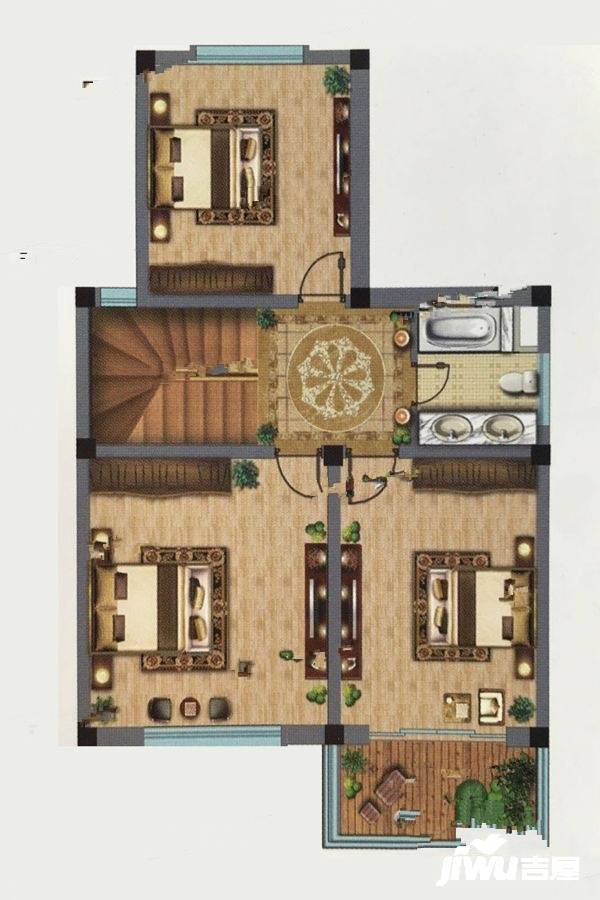 鑫湖坊4室3厅3卫259㎡户型图