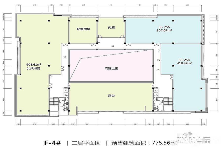 五矿柴达木广场和院1室1厅1卫775.6㎡户型图