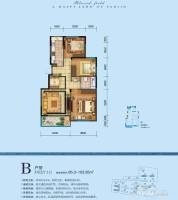 精工福地3室2厅1卫95.3㎡户型图