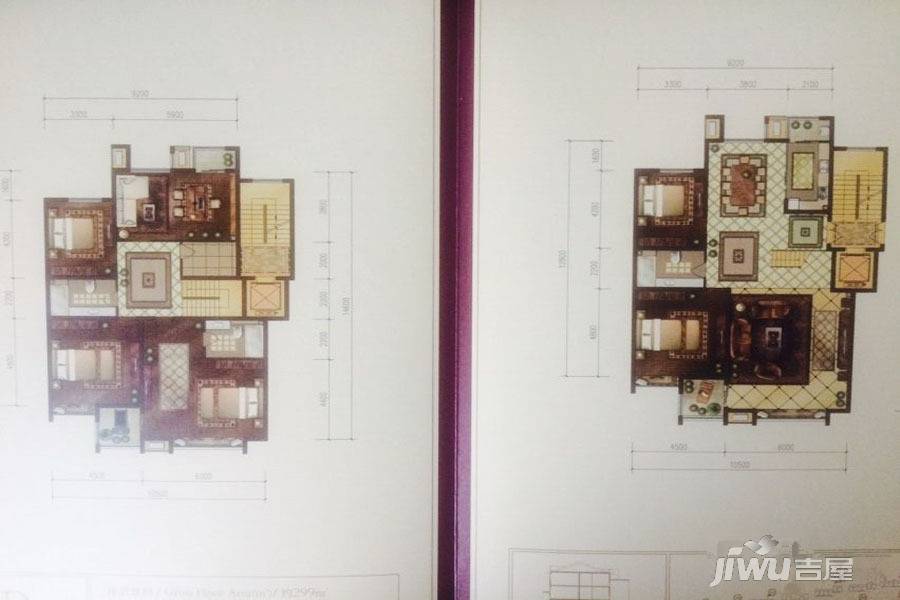 京能天下川6室3厅3卫299㎡户型图