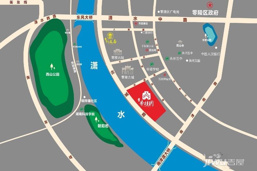 古城香桂园位置交通图图片