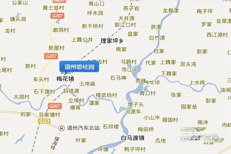 道州碧桂园位置交通图