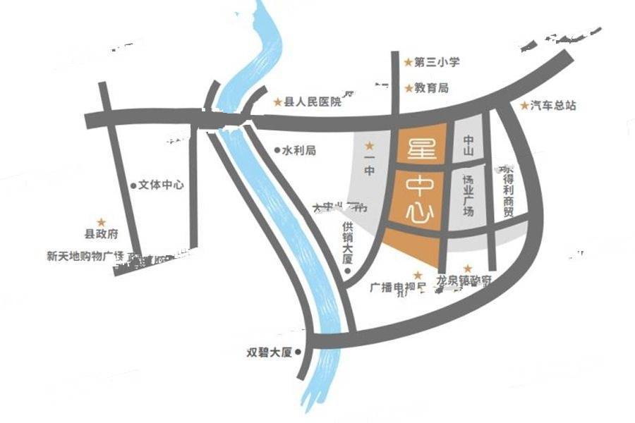 华诚星中心位置交通图