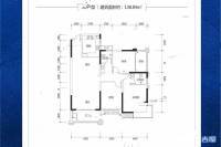 裕丰公园大邸3室2厅1卫138.8㎡户型图