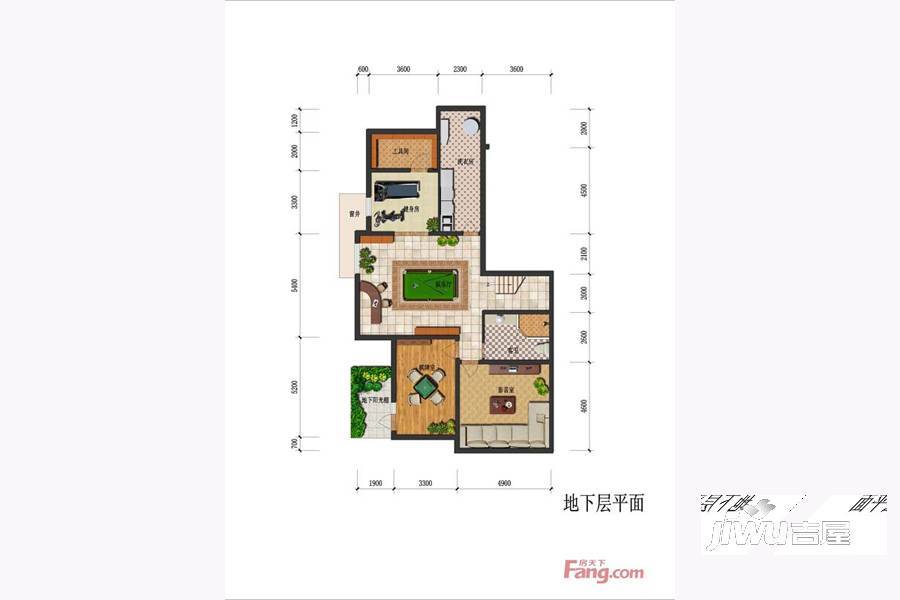 碧桂园官厅湖1室1厅1卫135㎡户型图