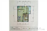华府礼尚1室2厅1卫64.2㎡户型图
