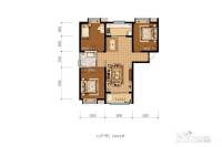 万邦珑樾3室2厅1卫109㎡户型图