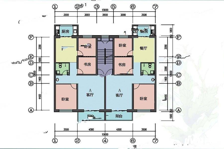 时代家园3室2厅1卫111.7㎡户型图